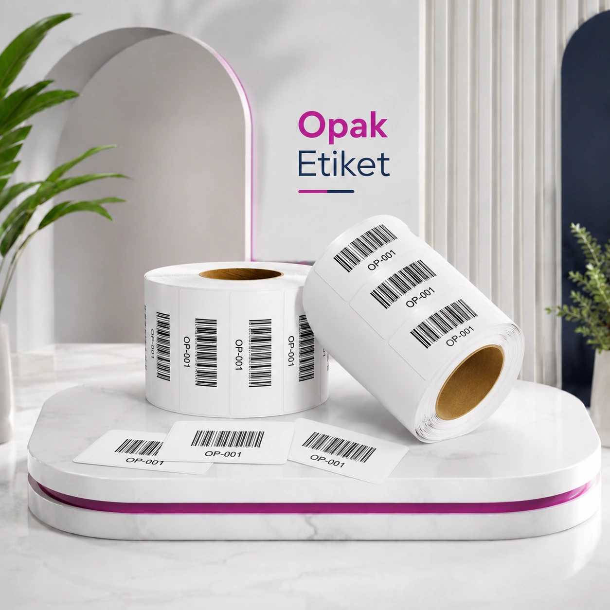 Opak PP Etiket